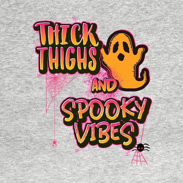 Thick Thighs and Spooky Vibes - Best Cheeky Design by Ken Adams Store